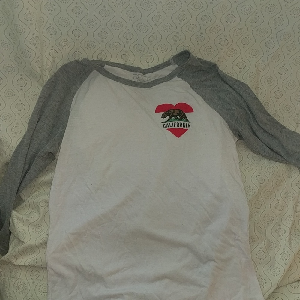 California baseball style shirt